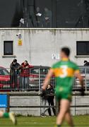 25 August 2024; New joint Offaly county football manager Mickey Harte alongside Offaly County Board chairman Michael Duignan, in attendance during the Offaly Senior Club Football Championship Group 1 Round 3 match between Rhode and Tullamore at Daingean GAA Club in Offaly. Photo by Brendan Moran/Sportsfile