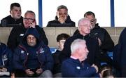 23 August 2024; Suspended Waterford manager Keith Long, back right, at the SSE Airtricity Men's Premier Division match between Waterford and Derry City at the Regional Sports Centre in Waterford. Photo by Piaras Ó Mídheach/Sportsfile