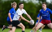 28 August 2024; Harry O'Sullivan of Midlands during the BearingPoint Shane Horgan Cup round 1 match between North Midlands and Midlands at SETU Carlow Campus in Carlow. Photo by Piaras Ó Mídheach/Sportsfile
