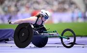 31 August 2024; Shauna Bocquet of Ireland during the women's 5000m T54 final on day three of the Paris 2024 Paralympic Games at Stade de France in Paris, France. Photo by Ramsey Cardy/Sportsfile