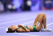 31 August 2024; Greta Streimikyte of Ireland after finishing fourth in the Women's 1500m T13 final on day three of the Paris 2024 Paralympic Games at Stade de France in Paris, France. Photo by Ramsey Cardy/Sportsfile