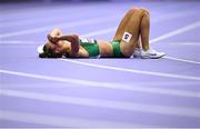31 August 2024; Greta Streimikyte of Ireland after finishing fourth in the Women's 1500m T13 final on day three of the Paris 2024 Paralympic Games at Stade de France in Paris, France. Photo by Ramsey Cardy/Sportsfile