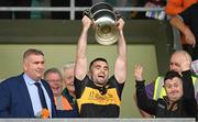 1 September 2024; Dr Crokes captain David Naughten lifts the Michael O'Connor cup after the Kerry Senior Club Football Championship final between Dingle and Dr Crokes at Austin Stacks Park in Tralee, Kerry. Photo by Brendan Moran/Sportsfile