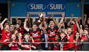 1 September 2024; Ballygunner joint captains Conor Sheahan, left, and Pauric Mahony lift the Waterford News and Star Cup after their side's victory in the Waterford Senior Club Hurling Championship Final match between Abbeyside Ballinacourty and Ballygunner at Fraher Field in Dungarvan, Waterford. Photo by Seb Daly/Sportsfile