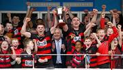 1 September 2024; Ballygunner joint captains Conor Sheahan, left, and Pauric Mahony lift the Waterford News and Star Cup after their side's victory in the Waterford Senior Club Hurling Championship Final match between Abbeyside Ballinacourty and Ballygunner at Fraher Field in Dungarvan, Waterford. Photo by Seb Daly/Sportsfile