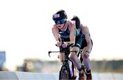 2 September 2024; Judith MacCombe, right, and guide Eimear Nicholls of Ireland in action during the women's PTVI race on day five of the Paris 2024 Paralympic Games at Pont Alexandre III in Paris, France. Photo by Ramsey Cardy/Sportsfile