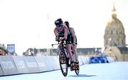 2 September 2024; Judith MacCombe, right, and guide Eimear Nicholls of Ireland in action during the women's PTVI race on day five of the Paris 2024 Paralympic Games at Pont Alexandre III in Paris, France. Photo by Ramsey Cardy/Sportsfile