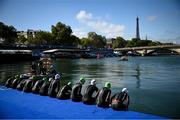 2 September 2024; A general view of action before the women's PTVI race on day five of the Paris 2024 Paralympic Games at Pont Alexandre III in Paris, France. Photo by Ramsey Cardy/Sportsfile