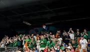 2 September 2024; Ireland supporters cheer on Colin Judge of Ireland during his match against Feng Panfeng of China in the men's singles MS11 round of 16 on day five of the Paris 2024 Paralympic Games at South Paris Arena in Paris, France. Photo by Harry Murphy/Sportsfile