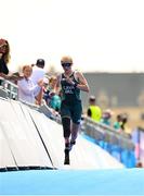 2 September 2024; Cassie Cava of Ireland on her way to finishing the women's PTS4 race on day five of the Paris 2024 Paralympic Games at Pont Alexandre III in Paris, France. Photo by Ramsey Cardy/Sportsfile
