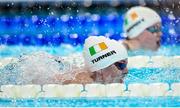 3 September 2024; Nicole Turner, left, and Dearbhaile Brady of Ireland in action during the women's S6 50m butterfly heats on day six of the Paris 2024 Paralympic Games at La Defense Arena in Paris, France. Photo by Ramsey Cardy/Sportsfile