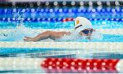 3 September 2024; Nicole Turner of Ireland in action during the women's S6 50m butterfly heats on day six of the Paris 2024 Paralympic Games at La Defense Arena in Paris, France. Photo by Ramsey Cardy/Sportsfile
