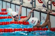 3 September 2024; Nicole Turner of Ireland after the women's S6 50m butterfly heats on day six of the Paris 2024 Paralympic Games at La Defense Arena in Paris, France. Photo by Ramsey Cardy/Sportsfile