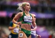 3 September 2024; Orla Comerford of Ireland after finishing first in her heat in the women's T13 100m heats on day six of the Paris 2024 Paralympic Games at Stade de France in Paris, France. Photo by Harry Murphy/Sportsfile