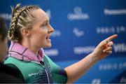 4 September 2024; Richael Timothy of Ireland after the women's C1-3 individual time trial on day seven of the Paris 2024 Paralympic Games at Clichy-sous-bois in Paris, France. Photo by Ramsey Cardy/Sportsfile
