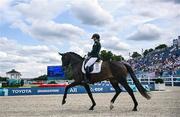 4 September 2024; Sarah Slattery of Ireland on Savona during the Grade V Individual Event on day seven of the Paris 2024 Paralympic Games at Château de Versailles in Paris, France. Photo by Harry Murphy/Sportsfile