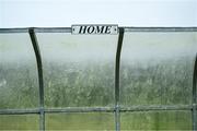 1 September 2024; The home dug-out before the Armagh Senior Club Football Championship Group B second round match between High Moss Sarsfields and Crossmaglen Rangers at Fr. Dan McGeown Park in Derrytrasna, Armagh. Photo by Piaras Ó Mídheach/Sportsfile