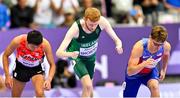 6 September 2024; Aaron Shorten of Ireland, centre, during the Men's T20 1500m final on day nine of the Paris 2024 Paralympic Games at Stade de France in Paris, France. Photo by Sportsfile