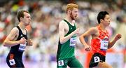 6 September 2024; Aaron Shorten of Ireland, centre, during the Men's T20 1500m final on day nine of the Paris 2024 Paralympic Games at Stade de France in Paris, France. Photo by Sportsfile