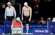 6 September 2024; Barry McClements of Ireland before the men's S9 100m butterfly final on day nine of the Paris 2024 Paralympic Games at La Defense Arena in Paris, France. Photo by Ian MacNicol/Sportsfile