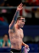 6 September 2024; Barry McClements of Ireland after the men's S9 100m butterfly final on day nine of the Paris 2024 Paralympic Games at La Defense Arena in Paris, France. Photo by Ian MacNicol/Sportsfile