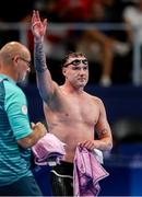 6 September 2024; Barry McClements of Ireland after the men's S9 100m butterfly final on day nine of the Paris 2024 Paralympic Games at La Defense Arena in Paris, France. Photo by Ian MacNicol/Sportsfile