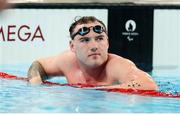 6 September 2024; Barry McClements of Ireland after the men's S9 100m butterfly final on day nine of the Paris 2024 Paralympic Games at La Defense Arena in Paris, France. Photo by Ian MacNicol/Sportsfile