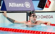 6 September 2024; Barry McClements of Ireland after the men's S9 100m butterfly final on day nine of the Paris 2024 Paralympic Games at La Defense Arena in Paris, France. Photo by Ian MacNicol/Sportsfile