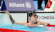6 September 2024; Barry McClements of Ireland after the men's S9 100m butterfly final on day nine of the Paris 2024 Paralympic Games at La Defense Arena in Paris, France. Photo by Ian MacNicol/Sportsfile