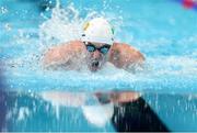 6 September 2024; Barry McClements of Ireland in action during the men's S9 100m butterfly final on day nine of the Paris 2024 Paralympic Games at La Defense Arena in Paris, France. Photo by Ian MacNicol/Sportsfile