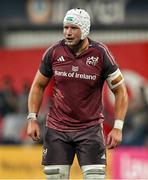 6 September 2024; Fineen Wycherley of Munster during the pre-season friendly match between Munster and Gloucester at Virgin Media Park in Cork. Photo by Brendan Moran/Sportsfile