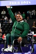 7 September 2024; Britney Arendse of Ireland before the women's 79kg final on day ten of the Paris 2024 Paralympic Games at Porte de la Chapelle Arena in Paris, France. Photo by Harry Murphy/Sportsfile