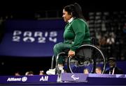 7 September 2024; Britney Arendse of Ireland before the women's 79kg final on day ten of the Paris 2024 Paralympic Games at Porte de la Chapelle Arena in Paris, France. Photo by Harry Murphy/Sportsfile