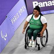 7 September 2024; Britney Arendse of Ireland during the women's 79kg final on day ten of the Paris 2024 Paralympic Games at Porte de la Chapelle Arena in Paris, France. Photo by Harry Murphy/Sportsfile