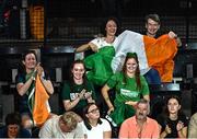 7 September 2024; Ireland supporters cheer on Britney Arendse of Ireland during the women's 79kg final on day ten of the Paris 2024 Paralympic Games at Porte de la Chapelle Arena in Paris, France. Photo by Harry Murphy/Sportsfile