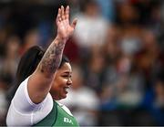 7 September 2024; Britney Arendse of Ireland after her third lift in the women's 79kg final on day ten of the Paris 2024 Paralympic Games at Porte de la Chapelle Arena in Paris, France. Photo by Harry Murphy/Sportsfile