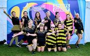 7 September 2024; A group shot of Crossmaglen Rangers GAC, Armagh, as they register ahead of the 2024 LGFA/Sports Direct Gaelic4Mothers&Others National Festival Day at Naomh Mearnóg GAA Club in Portmarnock, Dublin. Photo by Shauna Clinton/Sportsfile