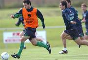 17 August 2004; Andy Reid, Republic of Ireland, in action against Liam Miller during squad training. Malahide FC, Malahide, Co. Dublin. Picture credit; David Maher / SPORTSFILE