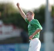 17 August 2004; Stephen Elliott, Republic of Ireland, celebrates after scoring his sides first goal. U21 Friendly International, Republic of Ireland v Bulgaria, United Park, Drogheda, Co. Louth. Picture credit; David Maher / SPORTSFILE