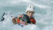 18 August 2004; Ireland's Eadaoin Ni Challarain in action during the Women's K1 semi-final where she missed out on a place in the final by 3.32 seconds. Olympic Canoe / Kayak Slalom Centre. Games of the XXVIII Olympiad, Athens Summer Olympics Games 2004, Athens, Greece. Picture credit; Brendan Moran / SPORTSFILE