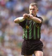 14 August 2004; Referee Pat McEnaney during the match. Bank of Ireland Senior Football Championship Quarter-Final, Dublin v Kerry, Croke Park, Dublin. Picture credit; Damien Eagers / SPORTSFILE