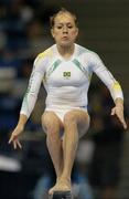 19 August 2004; Daniele Hypolito of Brazil manages to hold her balance on the Beam during her routine in the Women's Individual All Round Final in Artistic Gymnastics. Olympic Indoor Hall. Games of the XXVIII Olympiad, Athens Summer Olympics Games 2004, Athens, Greece. Picture credit; Brendan Moran / SPORTSFILE