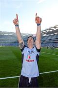 22 September 2013; Dublin's Michael Darragh MacAuley celebrates his side's victory. GAA Football All-Ireland Senior Championship Final, Dublin v Mayo, Croke Park, Dublin. Picture credit: Stephen McCarthy / SPORTSFILE