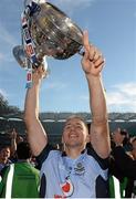 22 September 2013; Dublin's Eoghan O'Gara celebrates with the Sam Maguire cup following his side's victory. GAA Football All-Ireland Senior Championship Final, Dublin v Mayo, Croke Park, Dublin. Picture credit: Stephen McCarthy / SPORTSFILE
