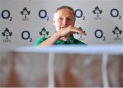 23 September 2013; Ireland head coach Joe Schmidt following a press conference. Ireland Rugby Press Conference, Carton House, Maynooth, Co. Kildare. Picture credit: Stephen McCarthy / SPORTSFILE