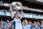 22 September 2013; James McCarthy, Dublin, lifts the Sam Maguire cup. GAA Football All-Ireland Senior Championship Final, Dublin v Mayo, Croke Park, Dublin. Picture credit: Ray McManus / SPORTSFILE