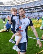 22 September 2013; Alan Brogan, Dublin, with his son Jamie after the game. GAA Football All-Ireland Senior Championship Final, Dublin v Mayo, Croke Park, Dublin. Picture credit: Ray McManus / SPORTSFILE