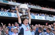 22 September 2013; Kevin Nolan, Dublin, lifts the Sam Maguire cup. GAA Football All-Ireland Senior Championship Final, Dublin v Mayo, Croke Park, Dublin. Picture credit: Ray McManus / SPORTSFILE