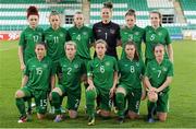 23 September 2013; The Republic of Ireland team. UEFA Women’s U19 First Qualifying Round, Group 2, Republic of Ireland v Greece, Tallaght Stadium, Tallaght, Dublin. Picture credit: Barry Cregg / SPORTSFILE