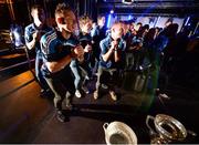 23 September 2013; Dublin's Paul Flynn dancing during the homecoming celebrations of the All-Ireland Senior Football Champions. Merrion Square, Dublin. Photo by Sportsfile
